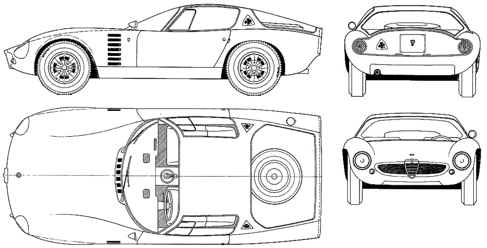 Karozza Alfa Romeo 1600 GTZ