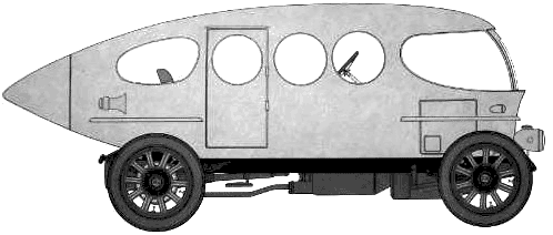 Karozza Alfa Romeo Ricotti 40-60hp 1914