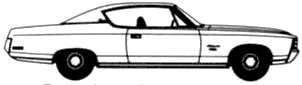 자동차 AMC Ambassador Brougham 2-Door Hardtop 1971