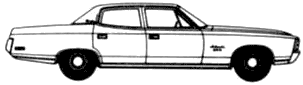 Car AMC Ambassador Brougham 4-Door Sedan 1971