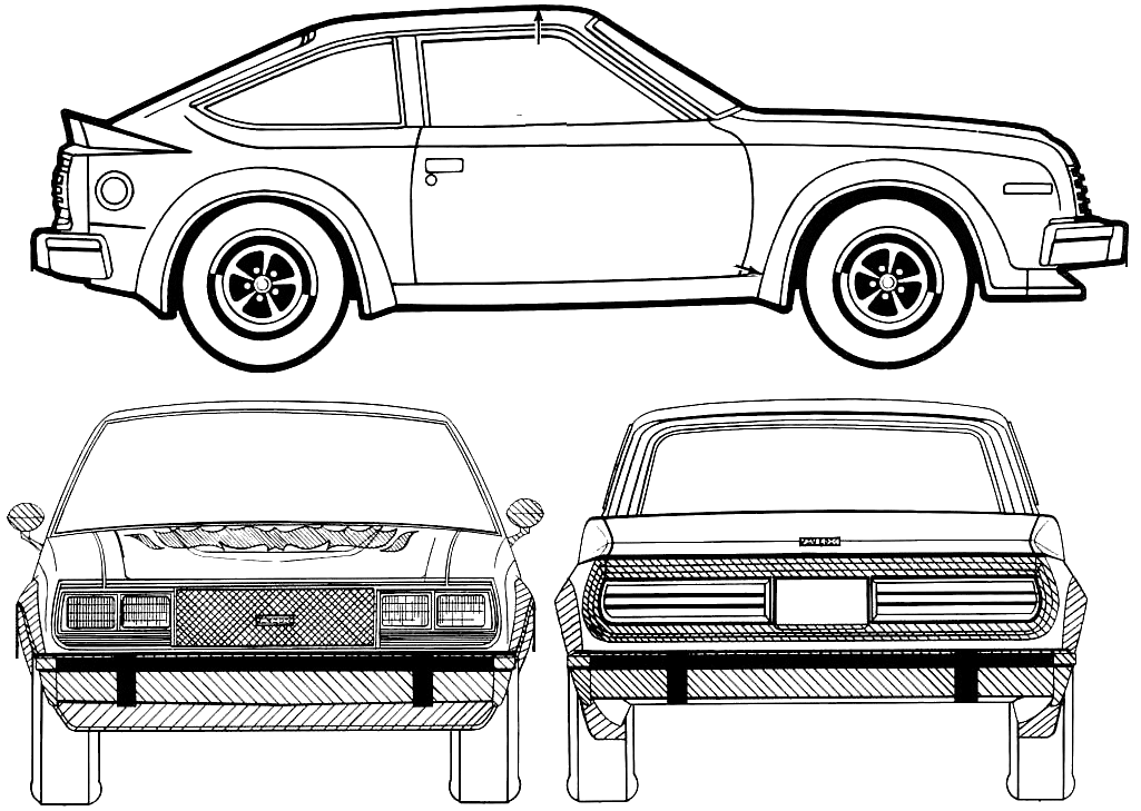 자동차 AMC AMX 1980