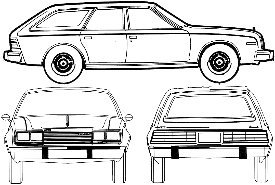 자동차 AMC Concord Wagon 1980