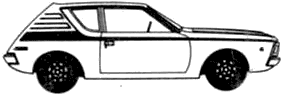 小汽车 AMC Gremlin X 1971