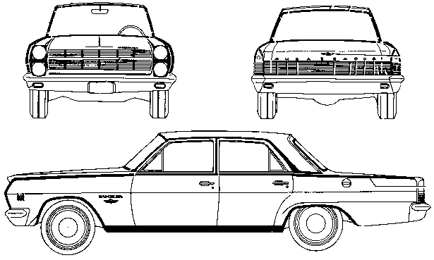 小汽车 AMC Rambler Ambassador 990