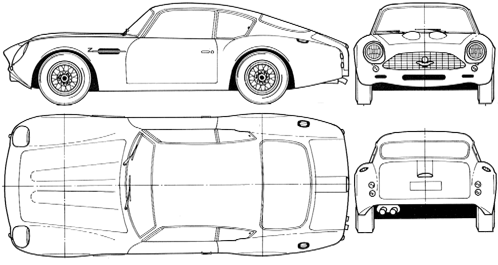 Cotxe Aston Martin DB4 Zagato