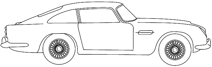 小汽車 Aston Martin DB5 1963