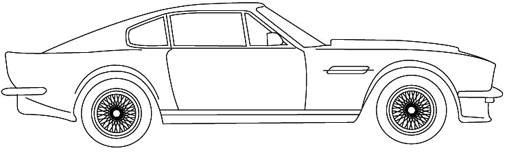 Mašīna Aston Martin V8 Vantage 1973-89 