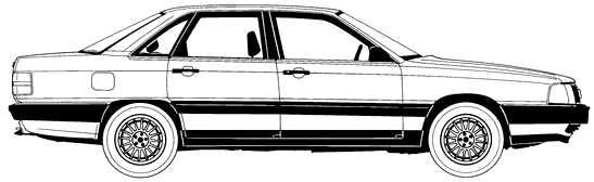 자동차 Audi 100 1986