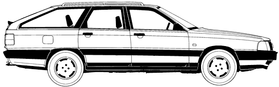 Cotxe Audi 100 Avant 1989