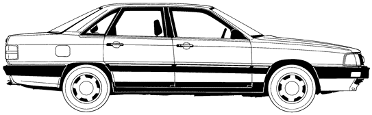 자동차 Audi 200 1986