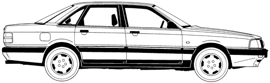 자동차 Audi 200 1990