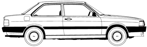 Mašīna Audi 80 2-Door 1985