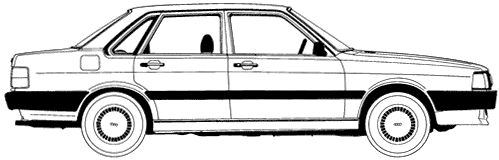 Auto Audi 80 4-Door 1985