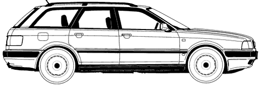 자동차 Audi 80 Avant 1992