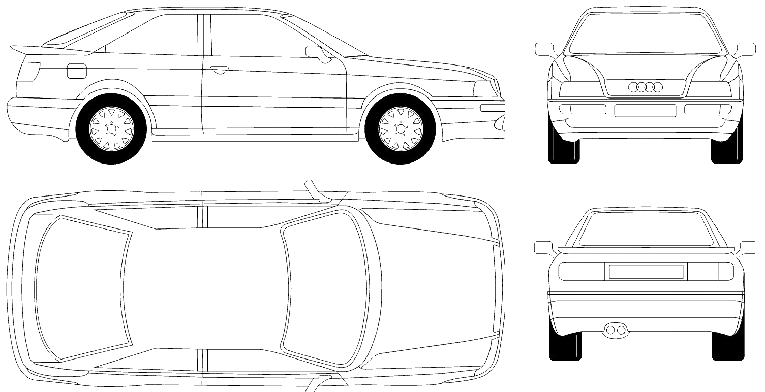 자동차 Audi 80 Coupe 1995