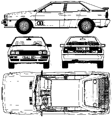 小汽车 Audi 80 Quattro