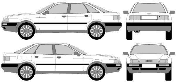 Karozza Audi 80 Typ B3