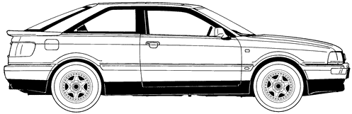 Auto Audi Coupe 1989