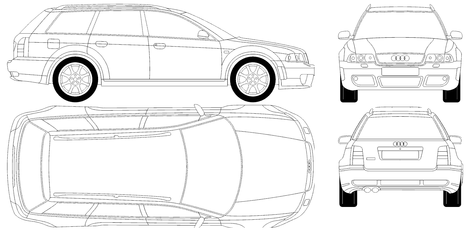Karozza Audi RS4 2000
