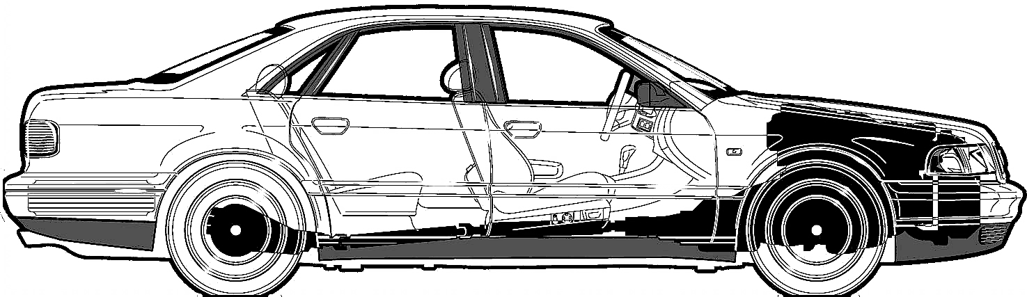 Cotxe Audi S8 2001