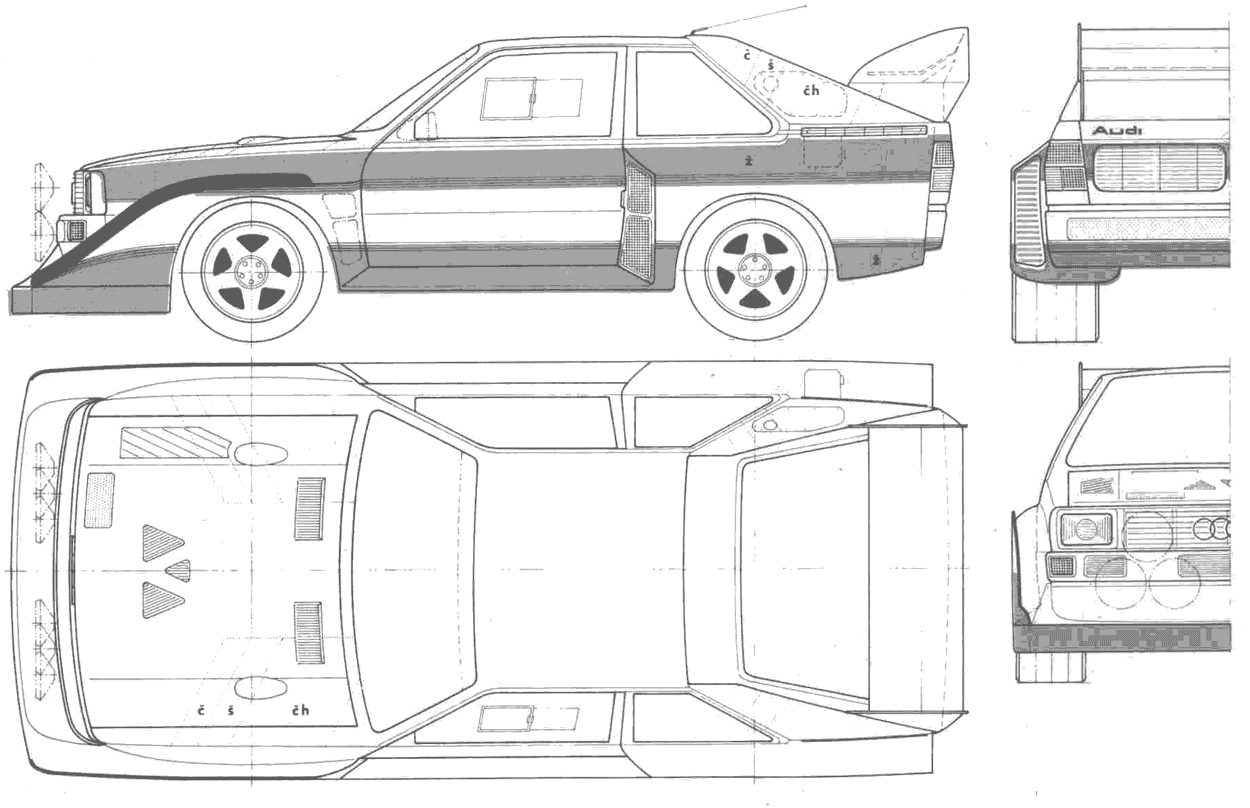 Karozza Audi Sport Quattro S12