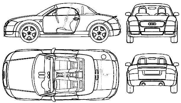 小汽车 Audi TT Roadster