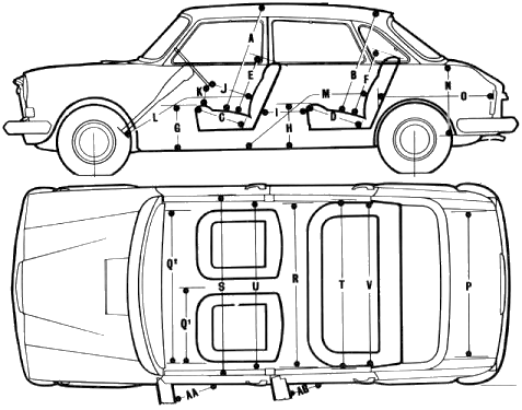 자동차 Austin 1800 1968