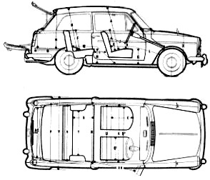 Cotxe Austin A40 Farina