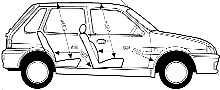 Cotxe Austin Metro 5-Door 