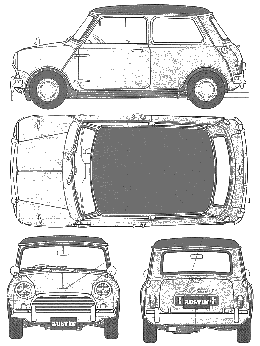 자동차 Austin Mini Cooper 1275 