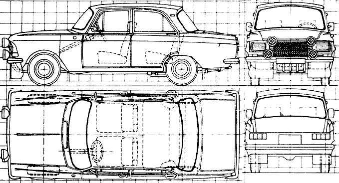 Car AZLK Moskvich 412