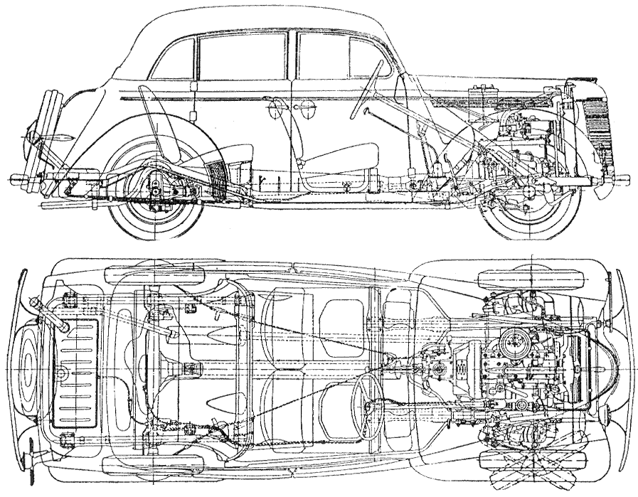 자동차 AZLK Moskvich 401 1954