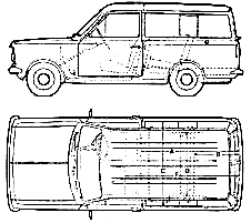 Mašīna Bedford Beagle HA Van 1964