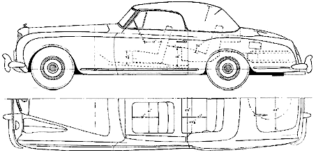 Car Bentley Continental II Drop Head Coupe 1954