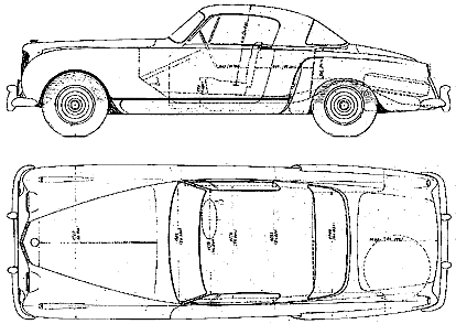 Karozza Bentley Continental II Sport Coupe 1954