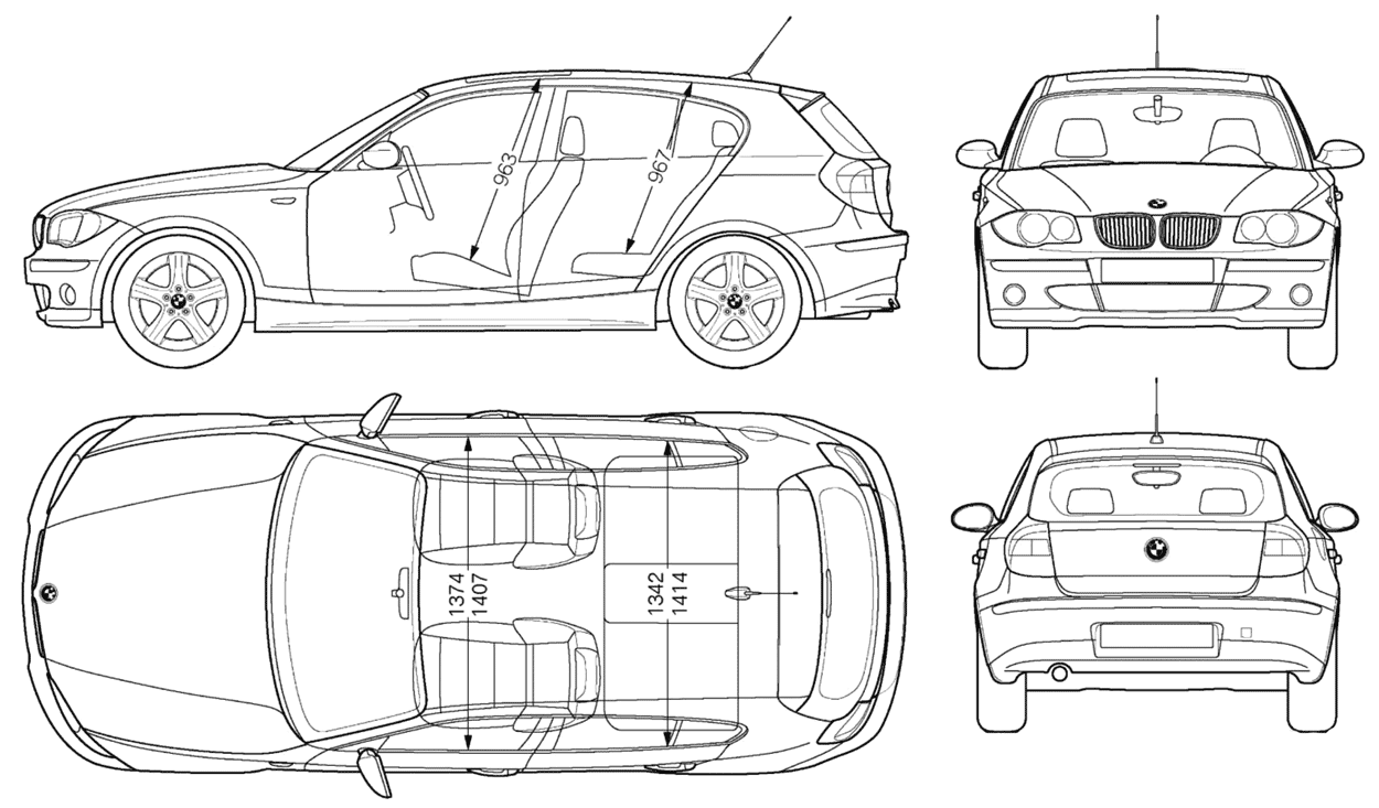 小汽车 BMW 120i 2004 (E81) 