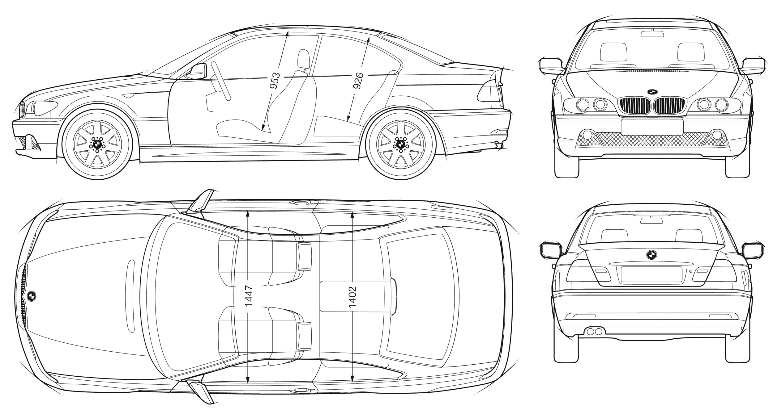 Automobilis BMW 3 Coupe (E46) 