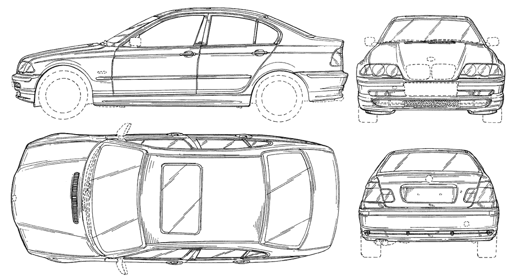 小汽车 BMW 3 Sedan (E46) 