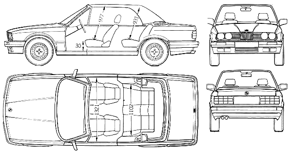 小汽车 BMW 3-Series Cabriolet 1991 (E30) 