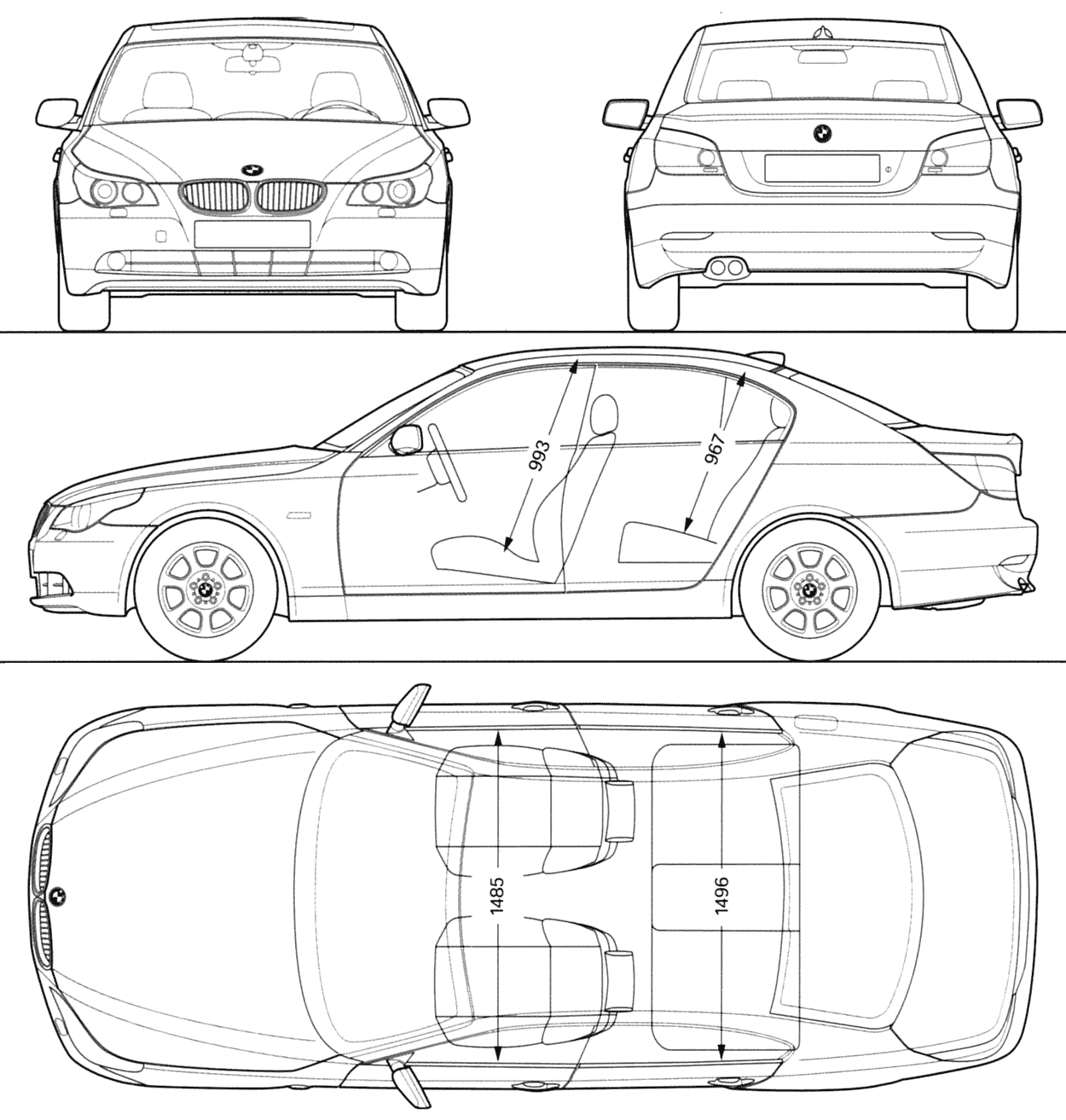 Automobilis BMW 5 Sedan (E39) 