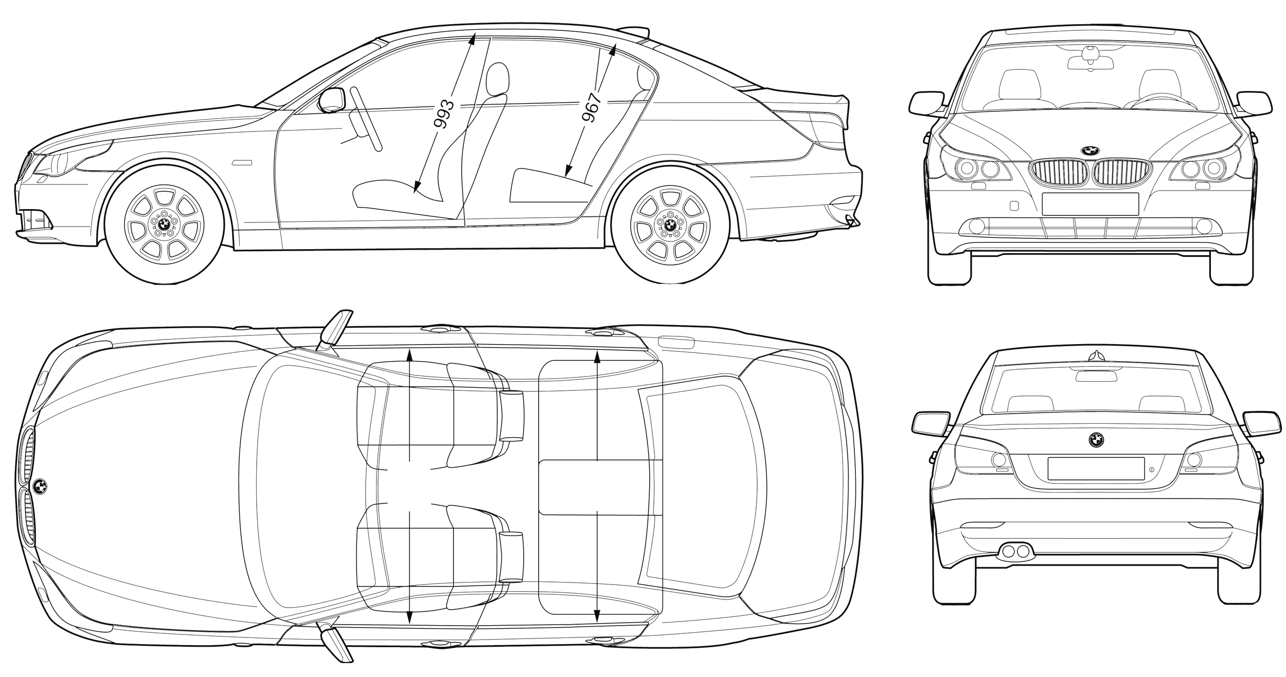 小汽车 BMW 5 Sedan (E60) 