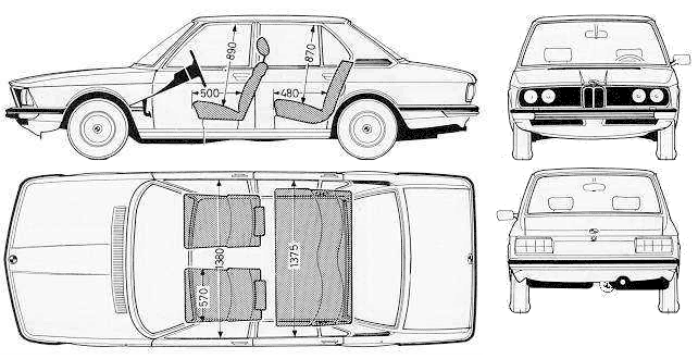 Karozza BMW 5-Series (E12) 