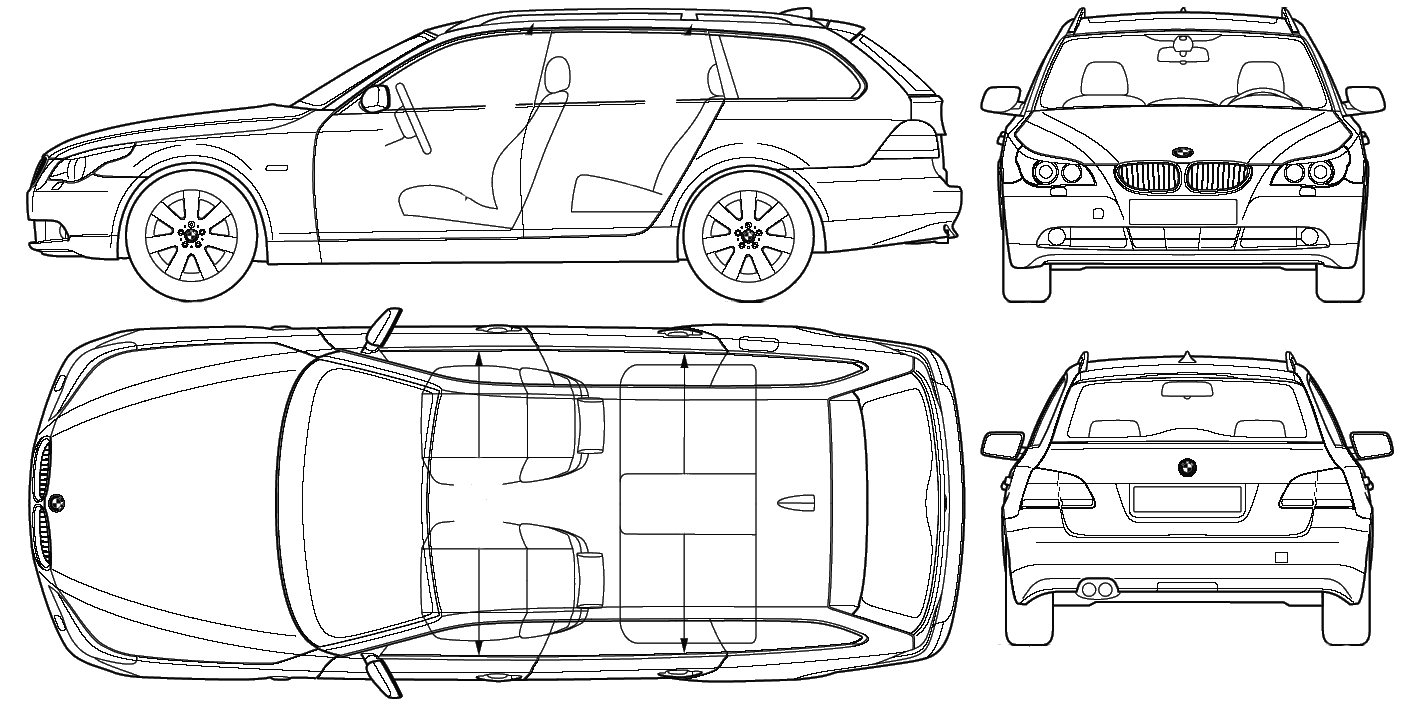 Mašīna BMW 5 Series Touring (E60) 