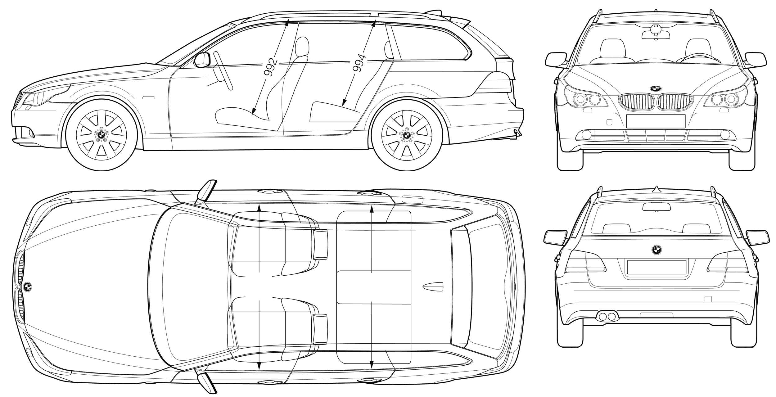 Auto BMW 5 Touring (E60) 