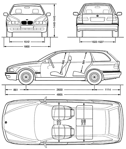 자동차 BMW 5 Touring (E34) 