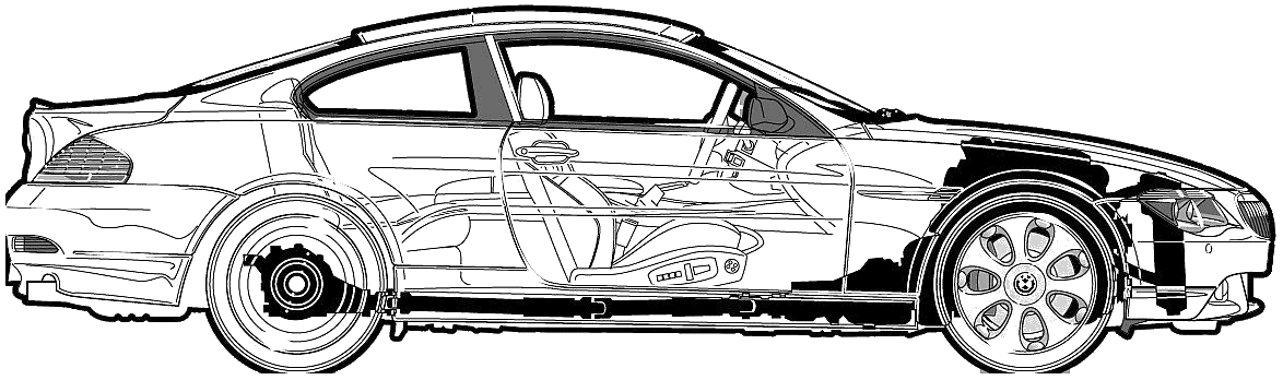 Karozza BMW 645i 2004 (E63) 