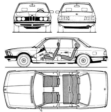 Cotxe BMW 7 (E23) 