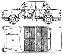 자동차 BMW 700 1961 