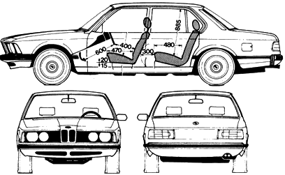 Automobilis BMW 728i 1981 