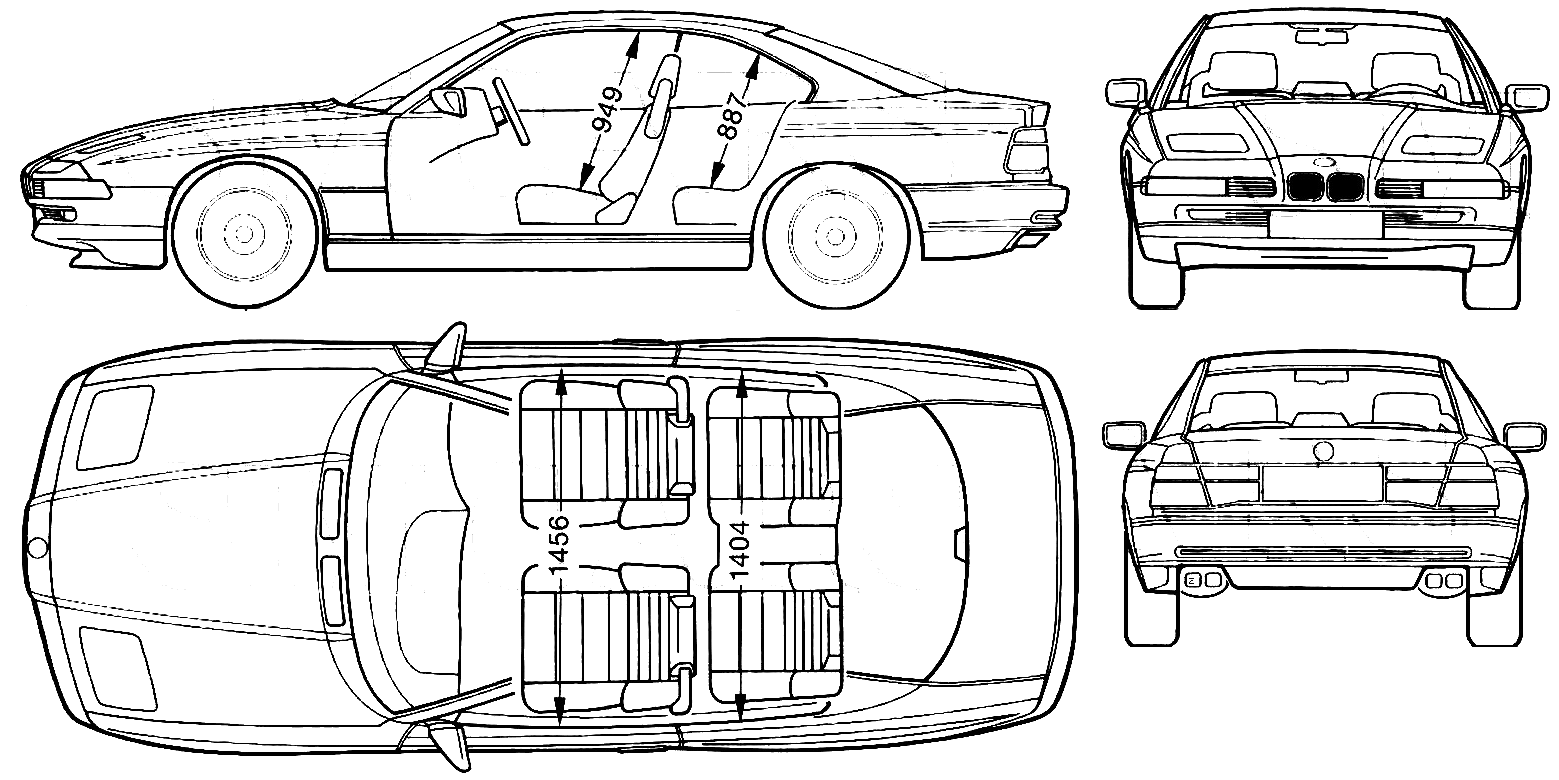 Auto BMW 8 Series (E31) 